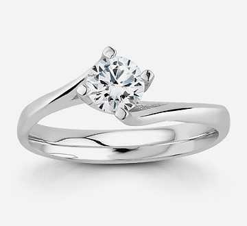0,50 ct G VS Color HRD Ya da GIA Sertifikalı Tektaş Pırlanta Yüzük