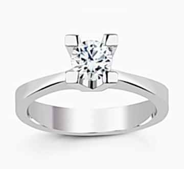 0,60 ct H Sl Color HRD Ya da GIA Sertifikalı Tektaş Pırlanta Yüzük