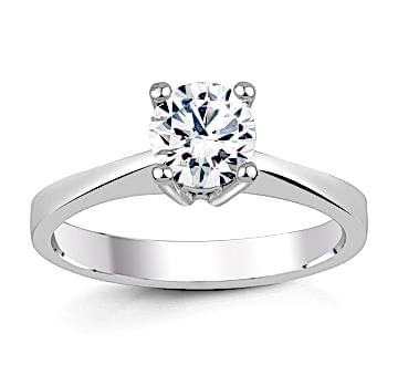 1,00 ct H Sl Color HRD Ya da GIA Sertifikalı Tektaş Pırlanta Yüzük