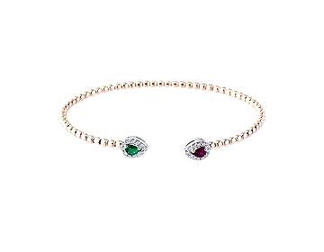 18 Ayar Pırlanta Kelepçe Bileklik 0,18 Ct